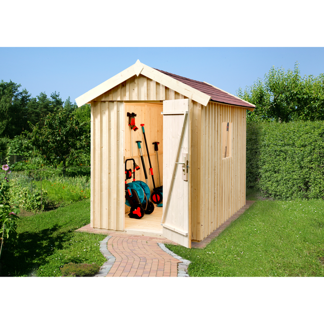 Bild von Gartenhaus 'Schwedenhaus' naturfarben, Größe 2
