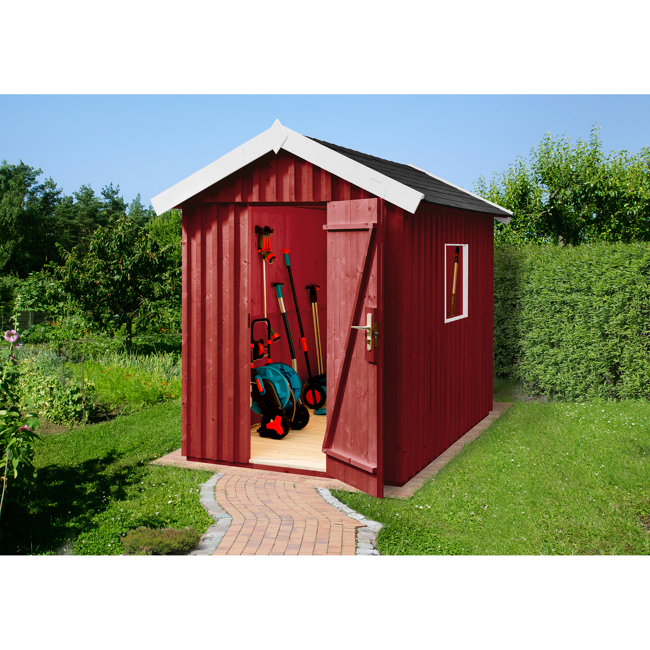 Bild von Gartenhaus 'Schwedenhaus' schwedenrot, Größe 2