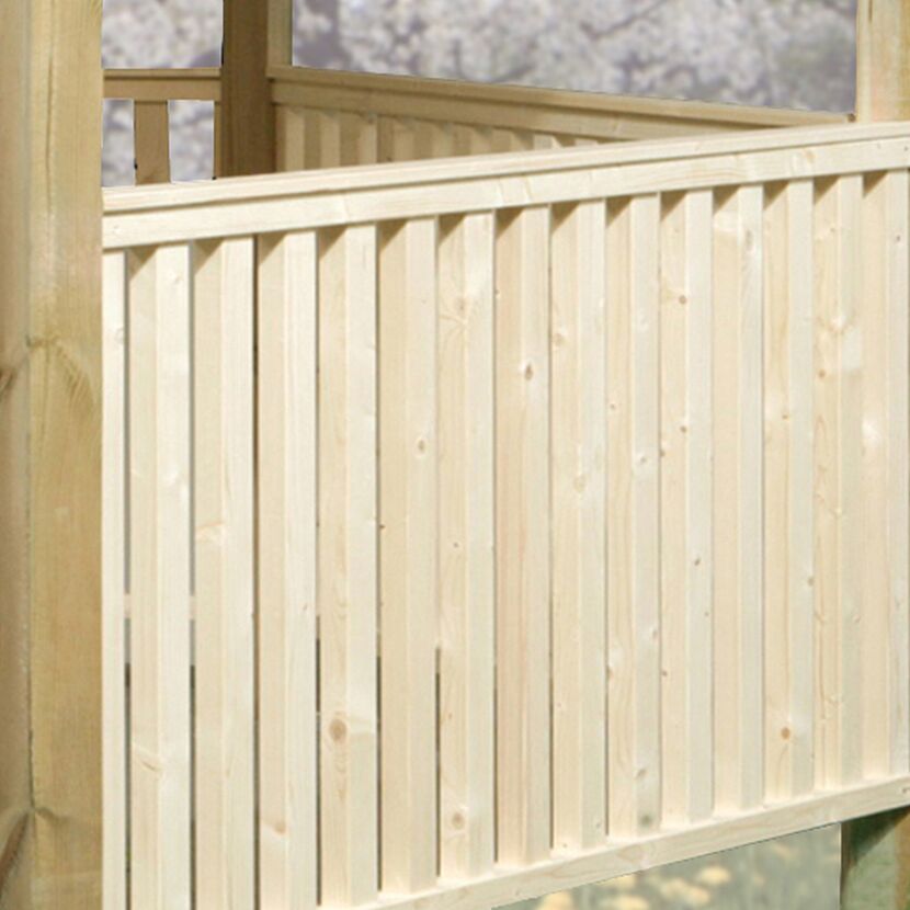 Holzgeländer für Gartenoase 651
