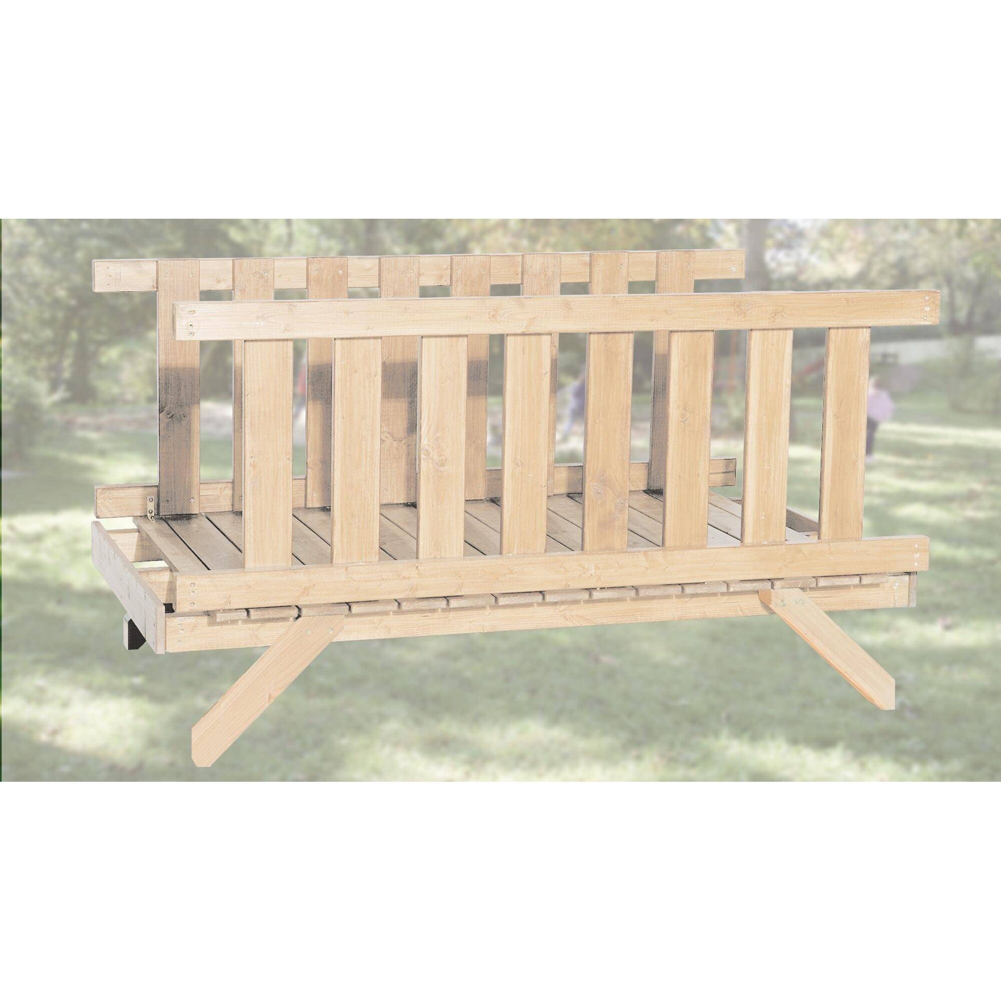 Holzbrücke für Spielturm