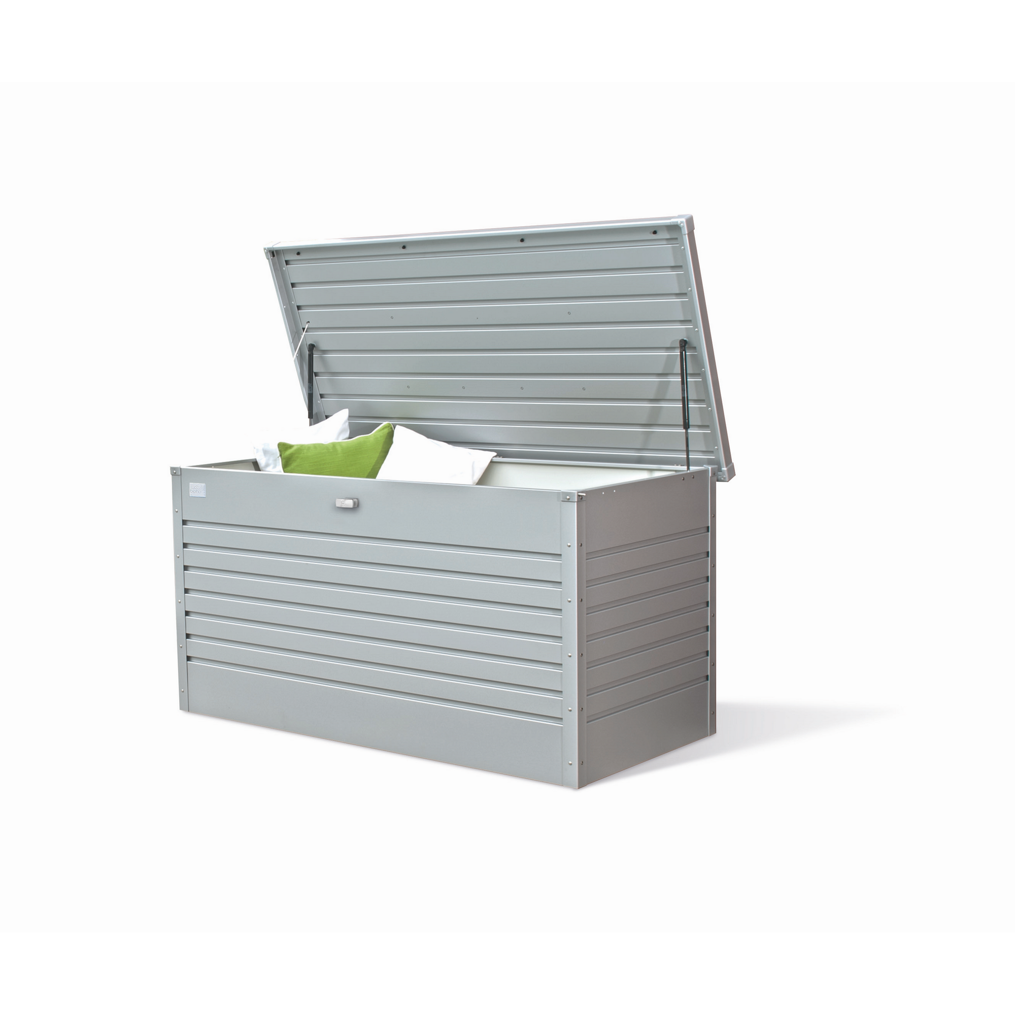 Aufbewahrungsbox 'FreizeitBox 160' silber metallic 160 x 79 x 83 cm