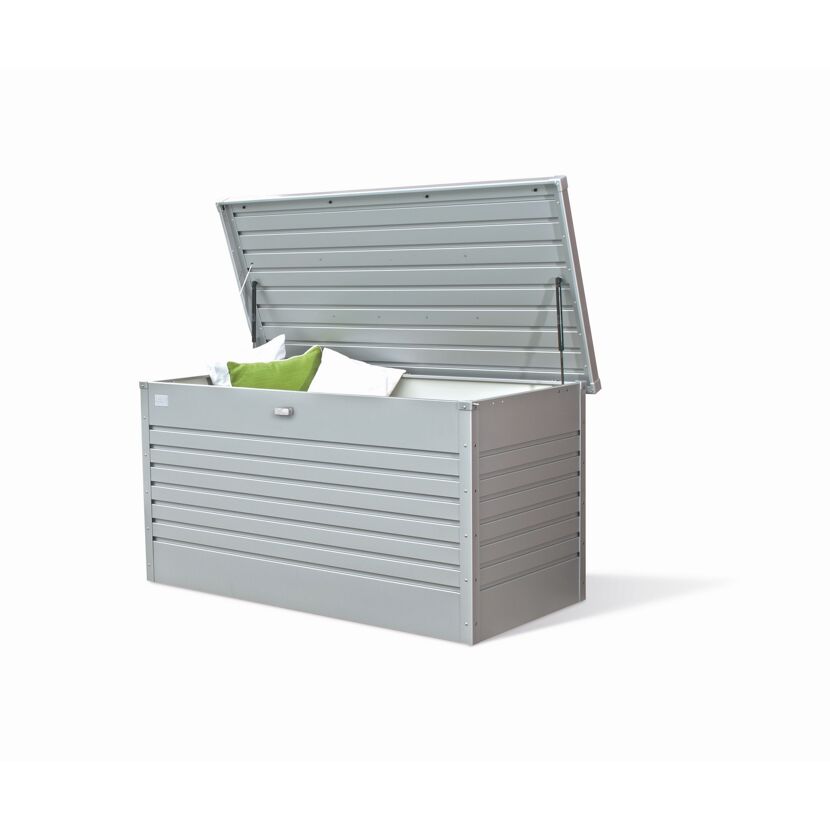 Gartenbox 'FreizeitBox 160' Stahl silbern 160 x 83 x 79 cm