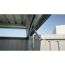 Gerätehaus 'HighLine H1' silbern Doppeltür 275 x 155 x 222 cm