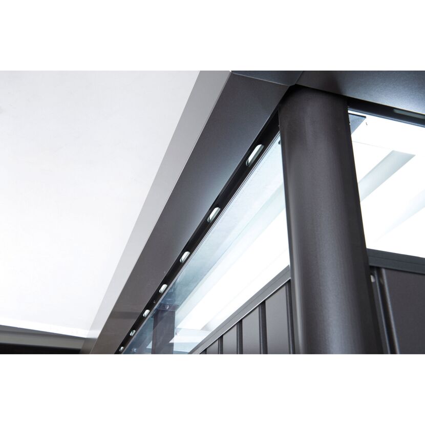 Gerätehaus 'HighLine H3' dunkelgrau Einzeltür 275 x 235 x 222 cm