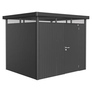 Gerätehaus 'HighLine H3' dunkelgrau Einzeltür 275 x 235 x 222 cm