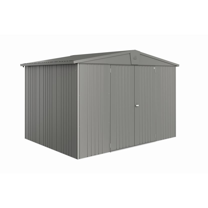 Gerätehaus 'Europa 5' in Quarzgrau metallic.