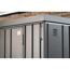 Detailansicht biohort Geräteschrank dunkelgrau metallic.