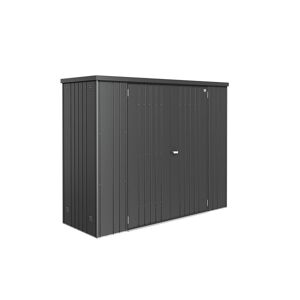 Geräteschrank 3, 227 x 83 cm Dunkelgrau metallic