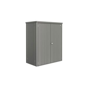 Geräteschrank 2, 155 x 83 cm Quarzgrau metallic