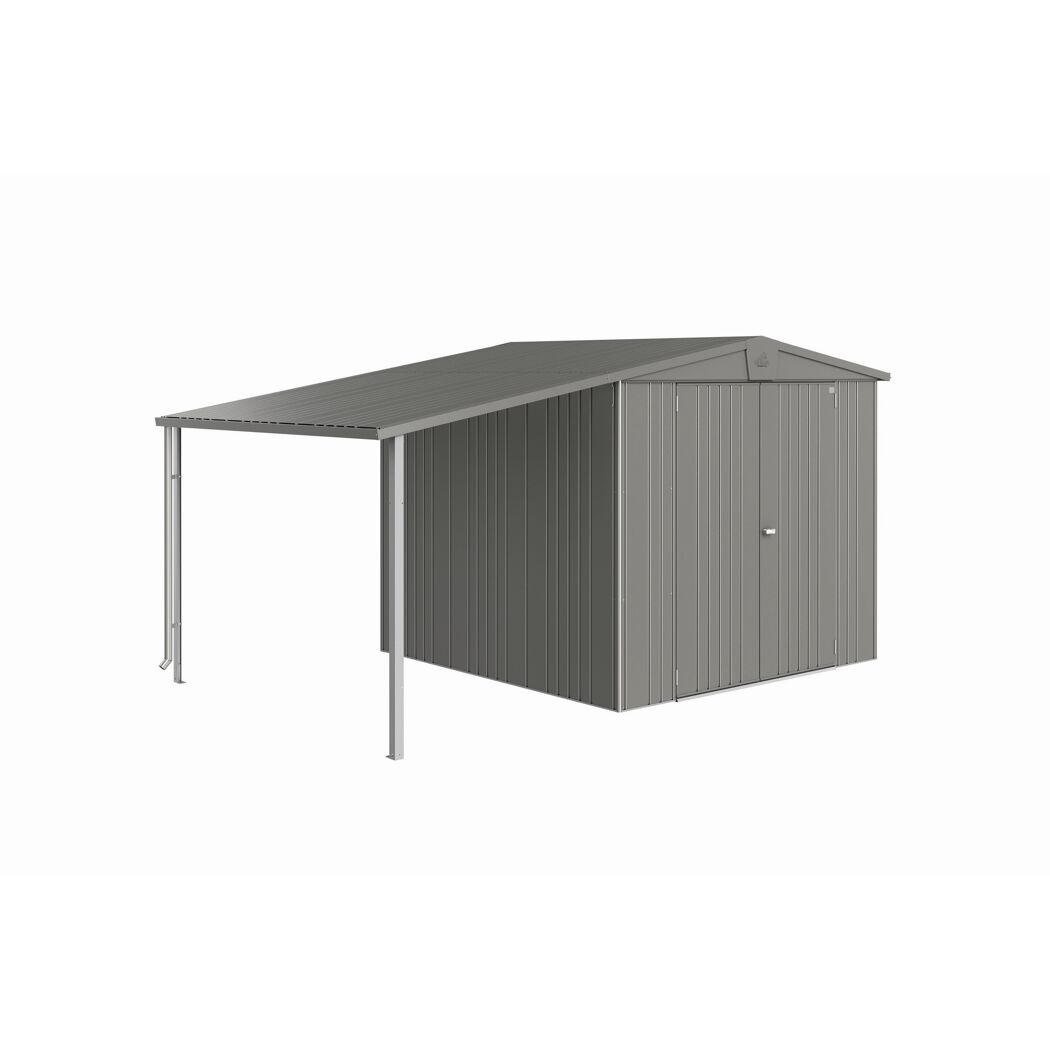 Gerätehaus S-Dach Europa 4u.5 quarzgrau