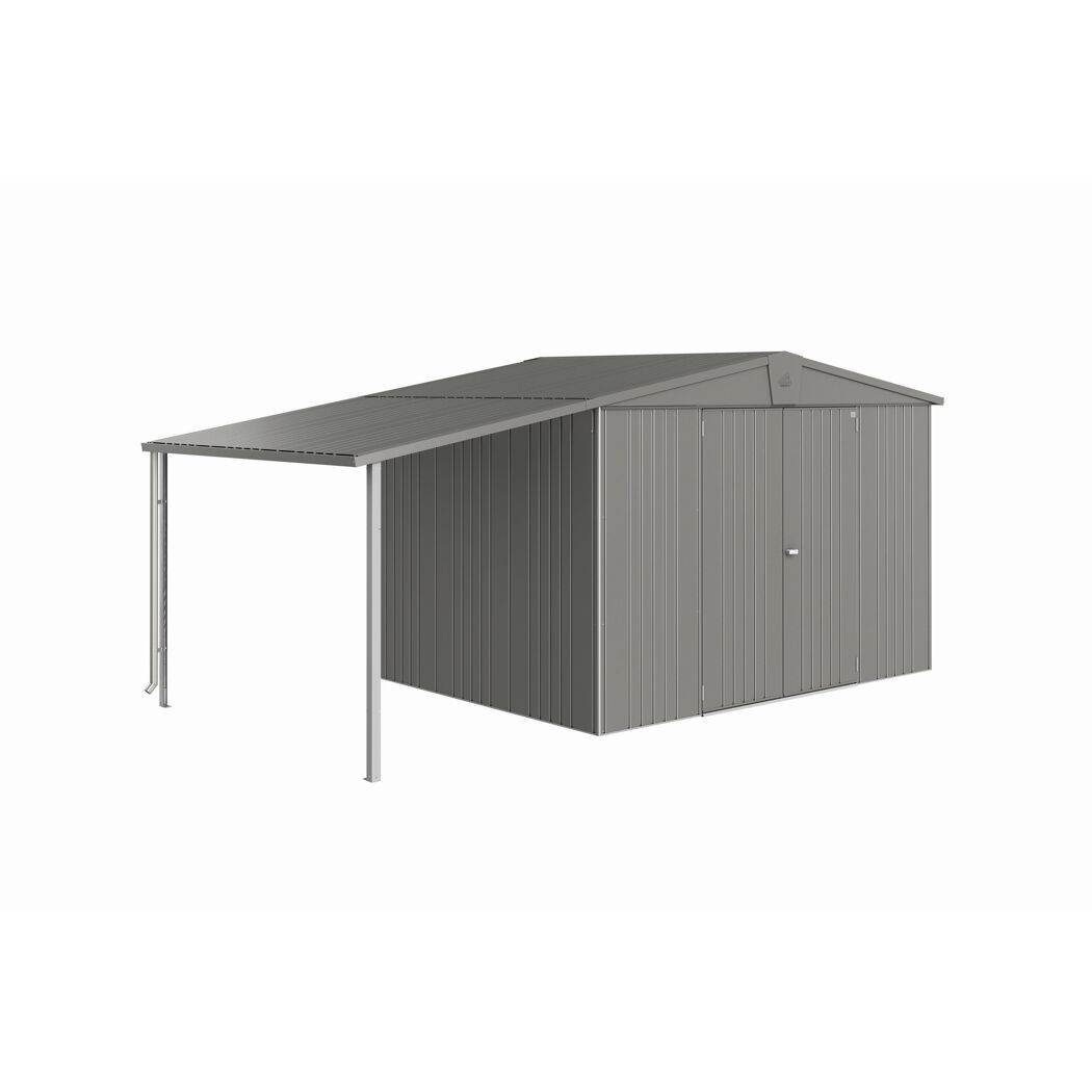 Gerätehaus S-Dach Europa 4u.5 quarzgrau