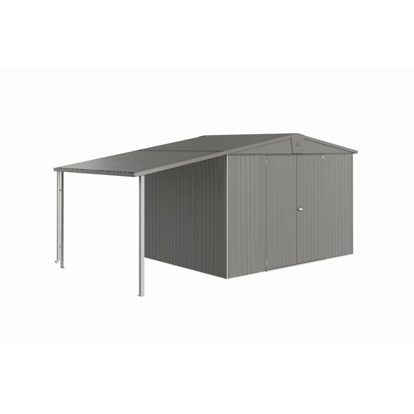 Gerätehaus S-Dach Europa 4u.5 quarzgrau