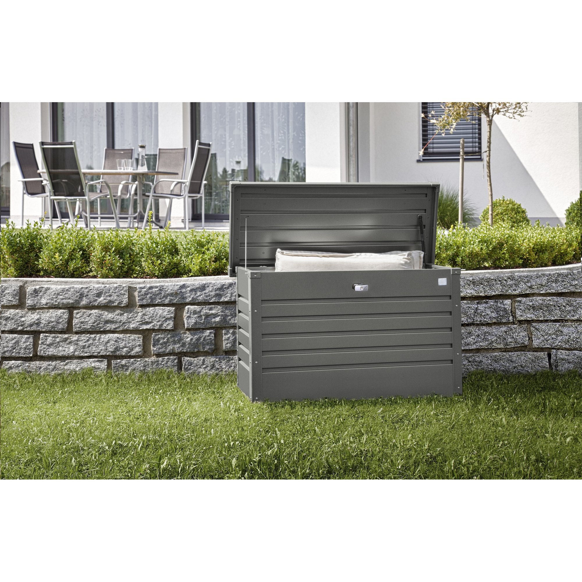Gartenbox 'FreizeitBox 100' Stahl grau 101 x 61 x 46 cm