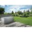 Gartenbox 'FreizeitBox 180' Stahl grau 181 x 71 x 79 cm