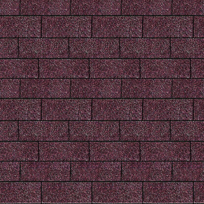 Dachschindeln Rechteck dunkelrot 3 m²