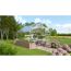 Gewächshaus 'Cassandra 9900' 256 x 388 cm mit 3 mm Sicherheitsglas silbern