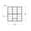 Gewächshaus 'Mythos' 600 x 600 cm mit 4 mm Hohlkammerplatten aluminiumfarben
