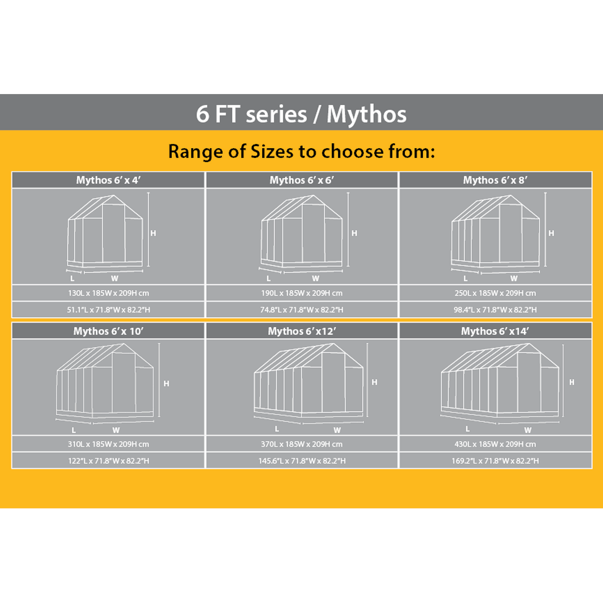 Gewächshaus 'Mythos 6x6' + product picture