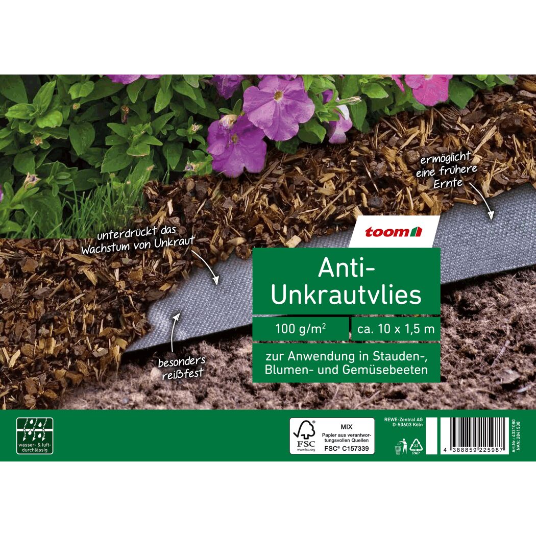 toom Anti-Unkrautvlies im Beet