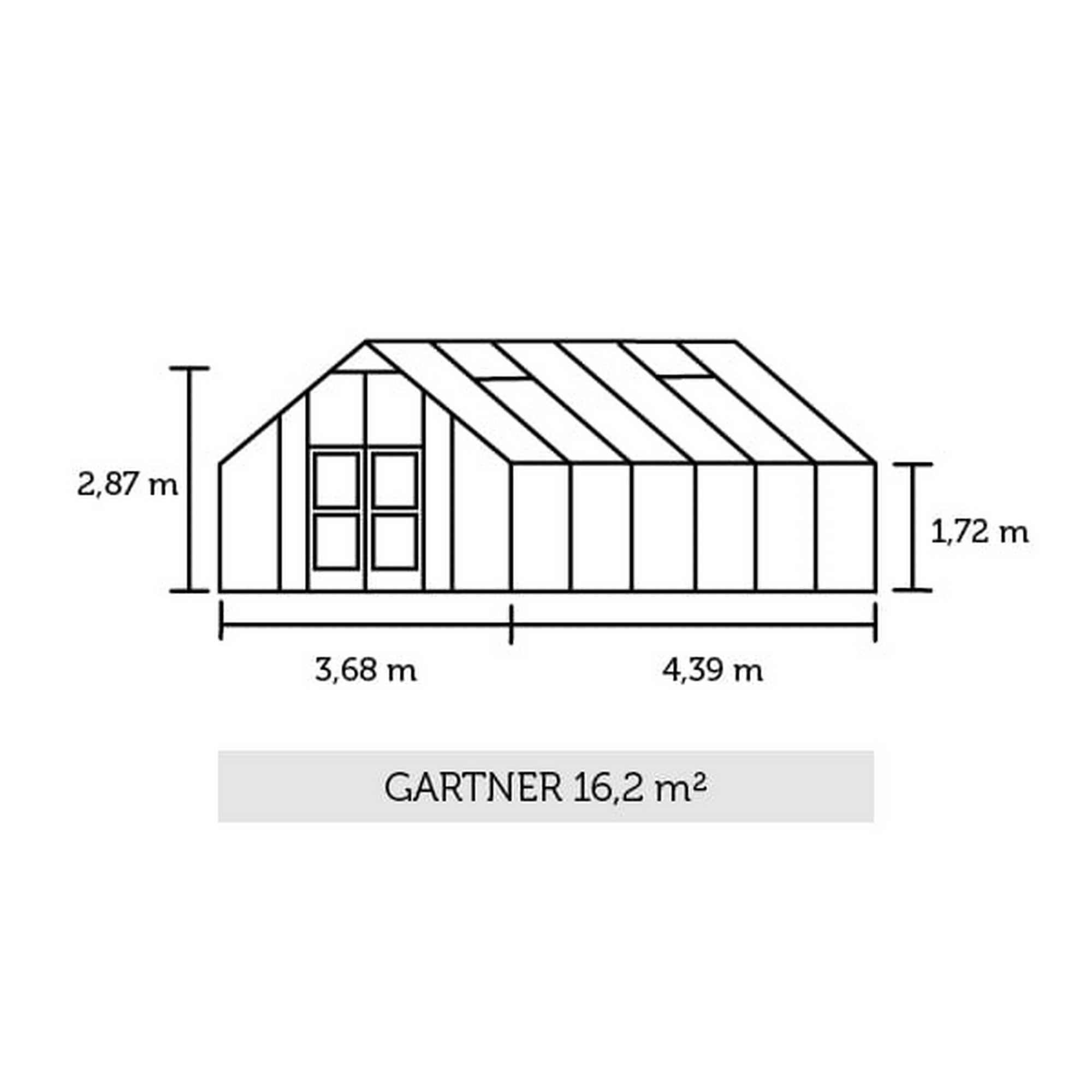 Juliana Gewächshaus 'Gärtner' 16,2 m²...