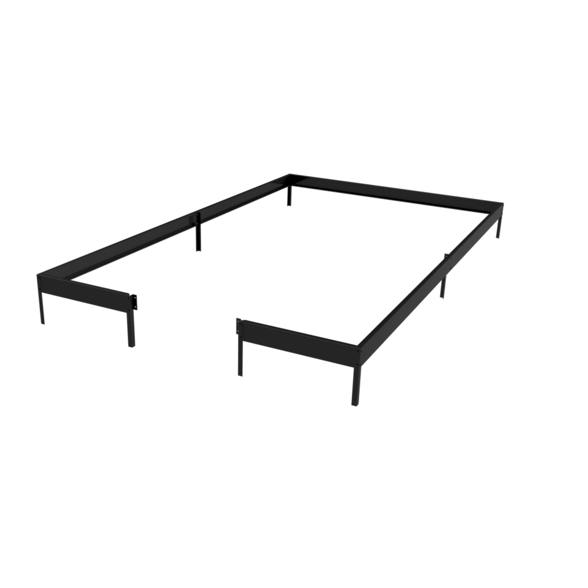 Schwarzes Fundament für das Gewächshaus Compact 8,2qm