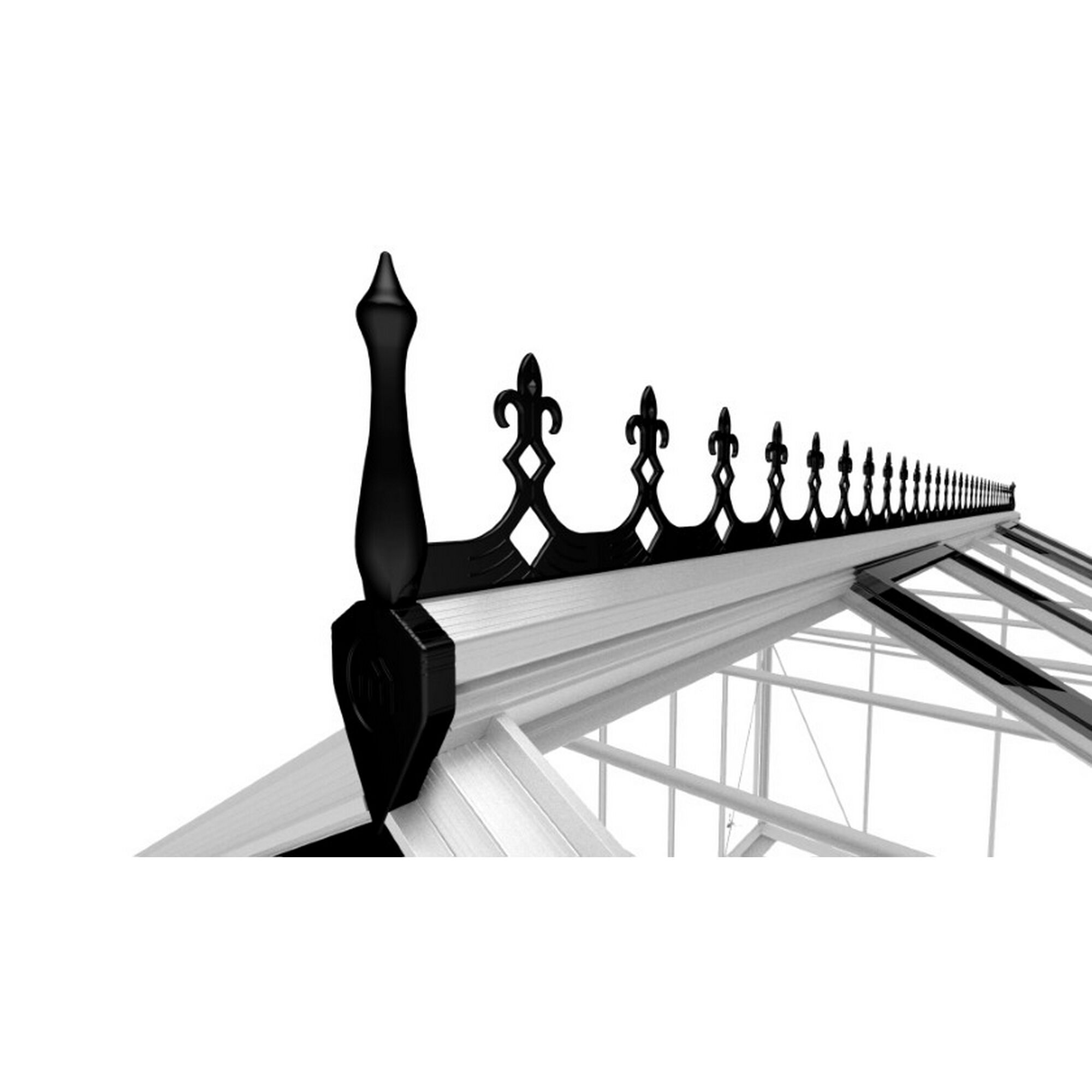 Dachfirstverzierung Premium schwarz