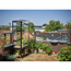 Verkleinertes Bild von Balkon-Gewächshaus 'Urban City Greenhouse' 80 x 40 x 158 cm 4 mm Sicherheitsglas schwarz