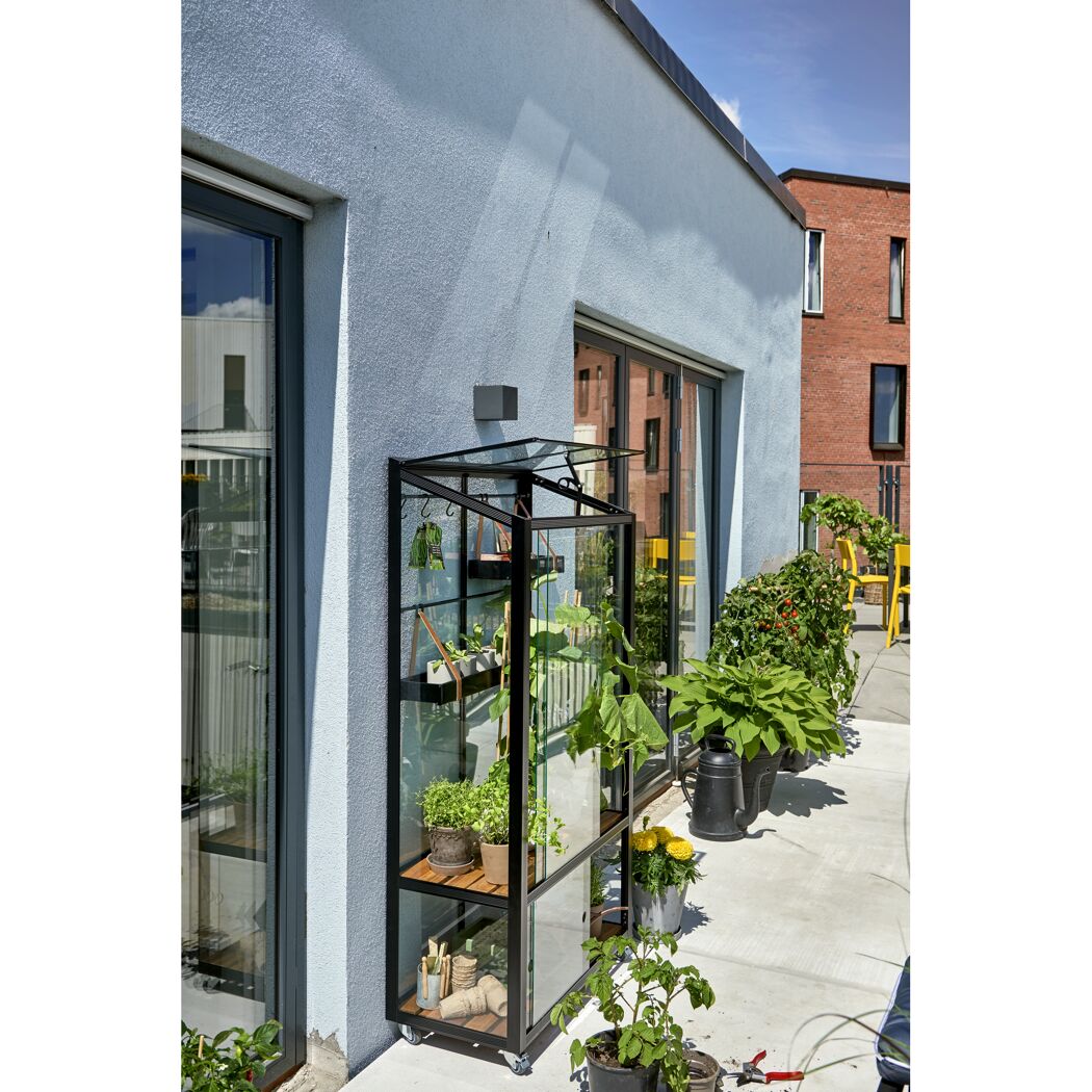 Gewächshaus GWH City auf Terrasse