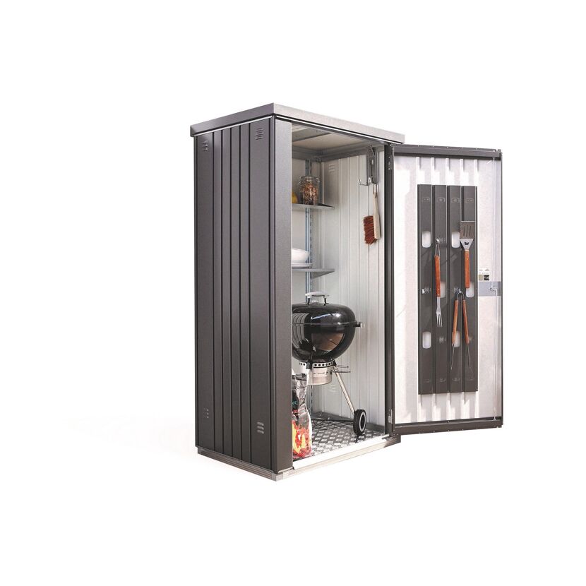Geräteschrank dunkelgrau metallic 93 x 83 x 182,5 cm