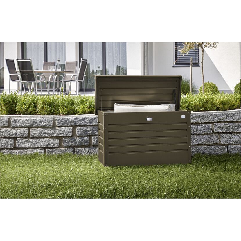 Gartenbox 'FreizeitBox 100' Stahl bronzefarben 101 x 61 x 46 cm