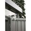 Detailansicht Gerätehaus 'HighLine 3' Quarzgrau metallic.