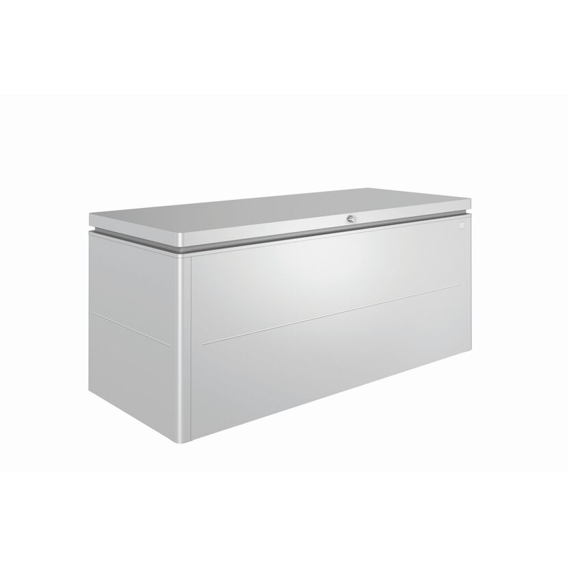 Gartenbox 'LoungeBox 200' Stahl silbern 200 x 88,5 x 84 cm