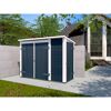 Gartenschrank mit Regalsystem anthrazit 215 x 152 x 95 cm