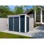 Gartenschrank mit Regalsystem anthrazit 215 x 152 x 95 cm