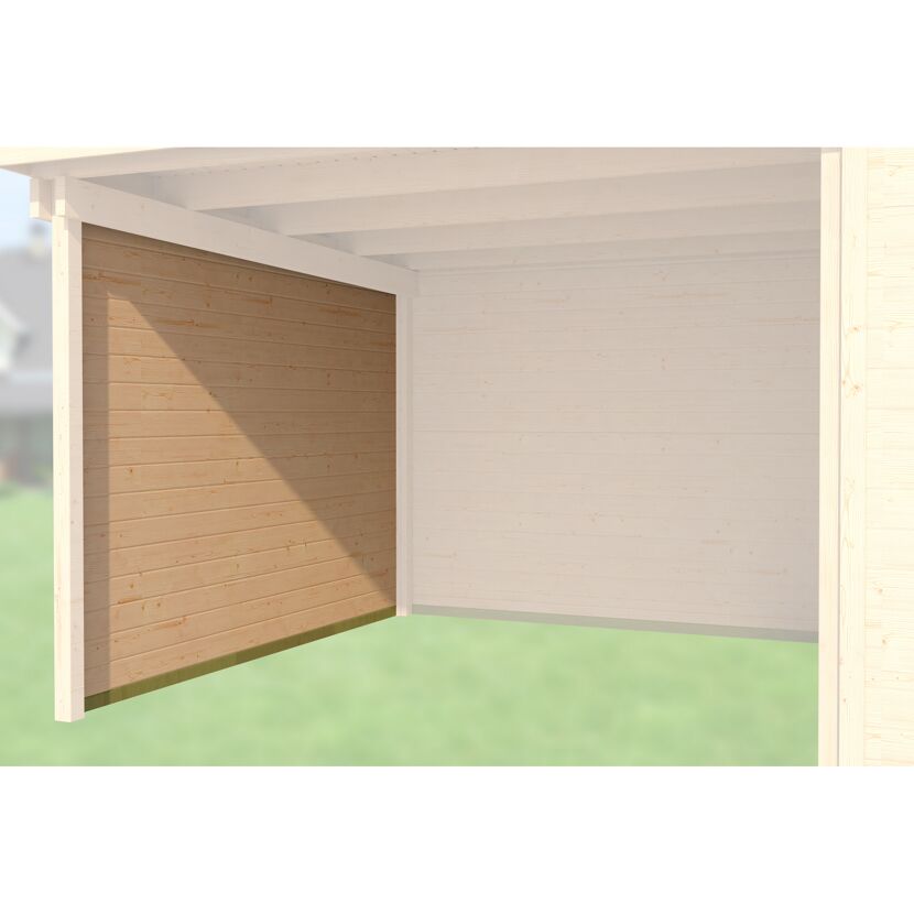 Seitenwand 235 cm Tiefe natur