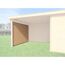 Seitenwand 235 cm Tiefe natur