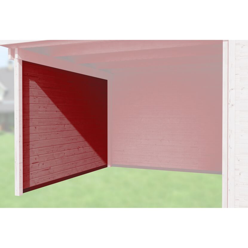 Seitenwand 295 cm Tiefe schwedenrot