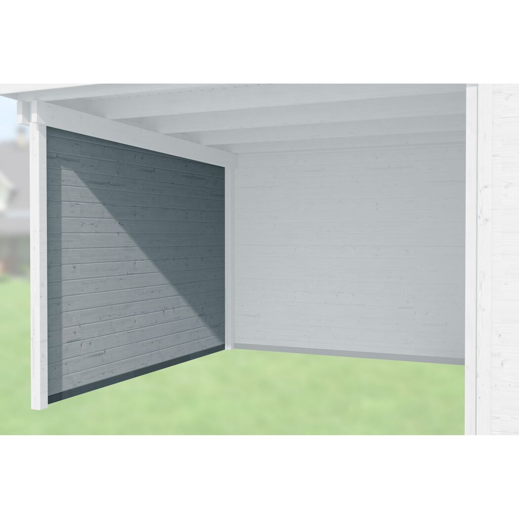 Seitenwand 235 cm Tiefe grau