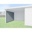 Seitenwand 295 cm Tiefe grau
