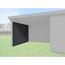 Seitenwand 295 cm Tiefe anthrazit