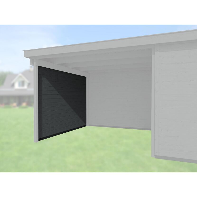 Seitenwand 295 cm Tiefe anthrazit