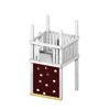 Spielturm mit Kletterwand aus Holz