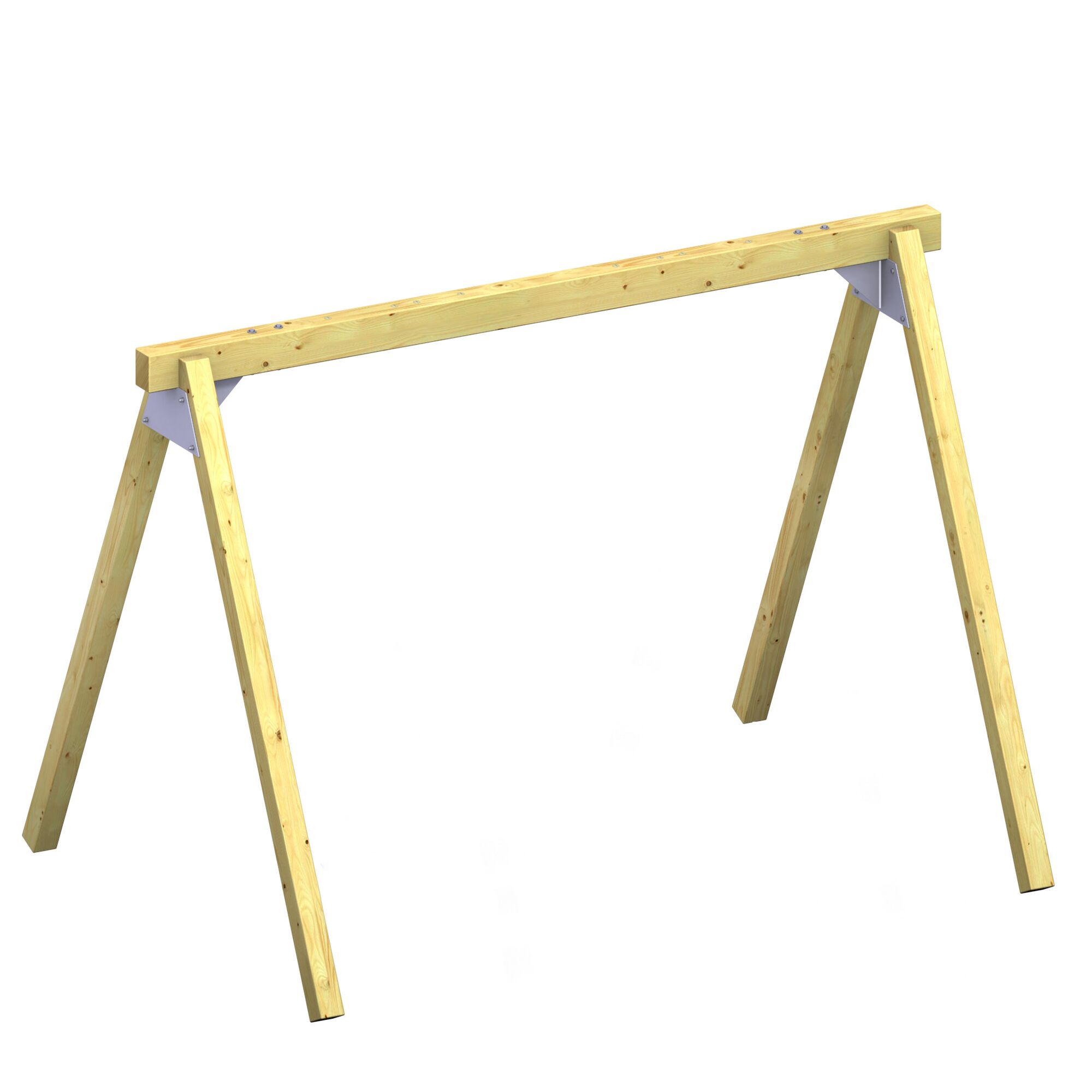 Freistehende Holzschaukel