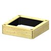 Quadratischer Sandkasten aus Holz
