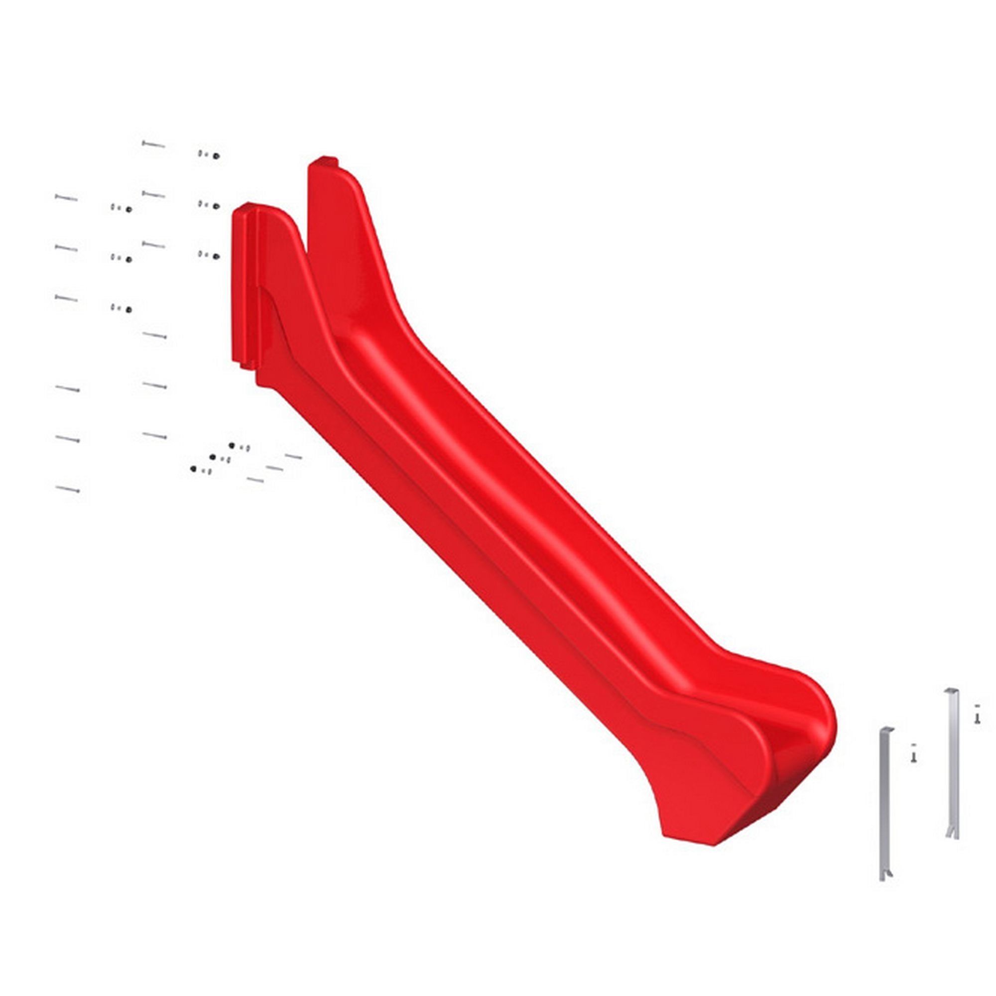 Kunststoffrutsche 'Winnetoo Pro' rot 233 x 75 x 149 cm, ohne Zubehör + product picture