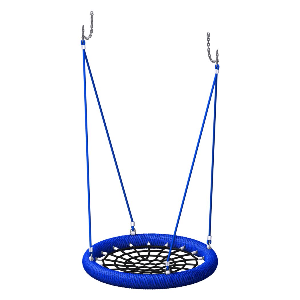 Rundsitzschaukel mit Netz, blau
