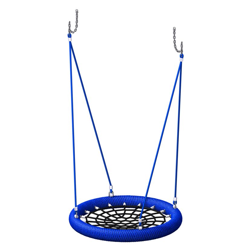 Rundsitzschaukel mit Netz, blau