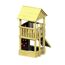 Spielturm aus Holz mit Rutsche