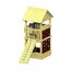 Spielturm aus Holz mit Rutsche und Kletterwand
