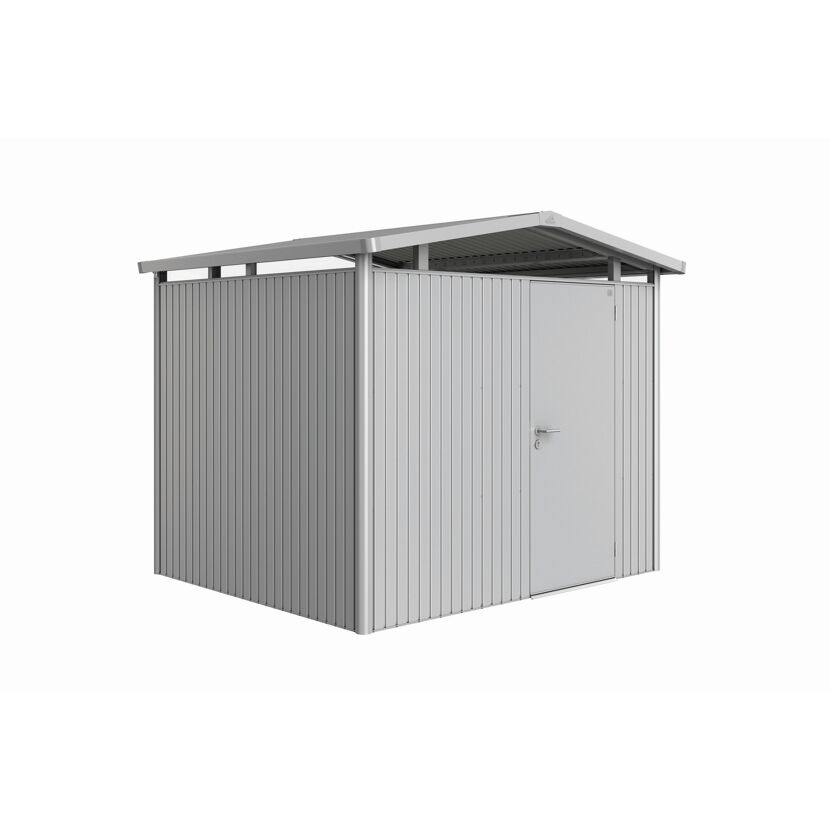 Gerätehaus 'Panorama' Gr. P3 silber-metallic 273 x 238 cm, mit Standardtür